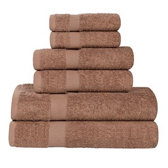 SUPERIOR Franklin Cotton Lightweight Quick-Drying 6 pc Towel Set