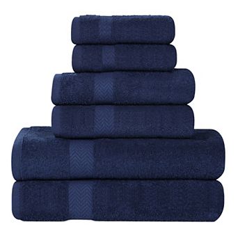 SUPERIOR Franklin Cotton Lightweight Quick-Drying 6 pc Towel Set