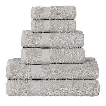 SUPERIOR Franklin Cotton Lightweight Quick-Drying 6 pc Towel Set