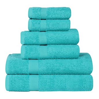 SUPERIOR Franklin Cotton Lightweight Quick-Drying 6 pc Towel Set