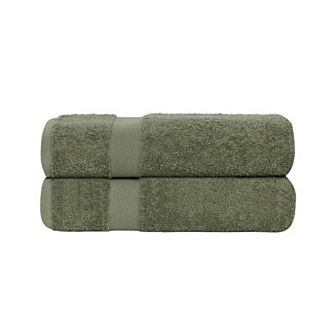 SUPERIOR Franklin Cotton Lightweight Quick-Drying 2 pc Bath Sheet Set