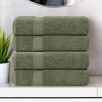 SUPERIOR Franklin Cotton Lightweight Quick-Drying 4-Piece Bath Towel Set