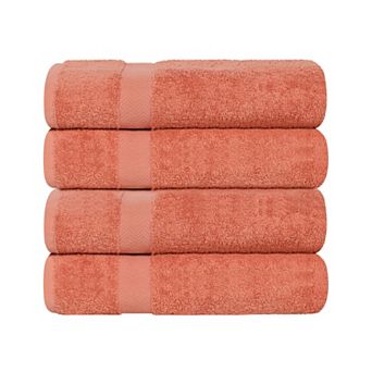 SUPERIOR Franklin Cotton Lightweight Quick-Drying 4 pc Bath Towel Set