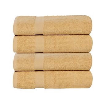 SUPERIOR Franklin Cotton Lightweight Quick-Drying 4 pc Bath Towel Set