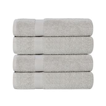 SUPERIOR Franklin Cotton Lightweight Quick-Drying 4 pc Bath Towel Set