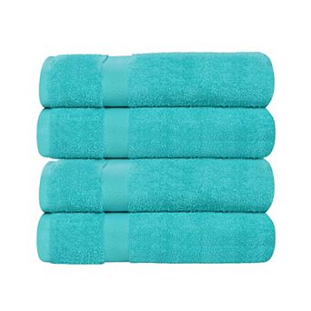 SUPERIOR Franklin Cotton Lightweight Quick-Drying 4 pc Bath Towel Set