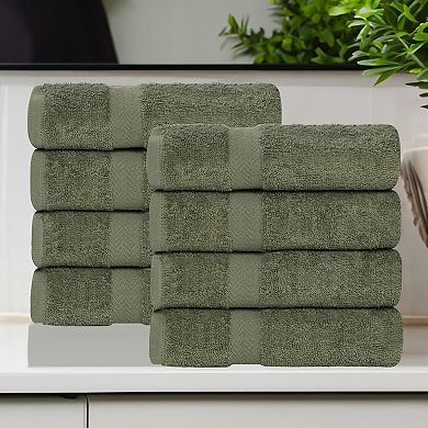 SUPERIOR 8 pc Eco-Friendly Solid Ultra Soft Towel Set