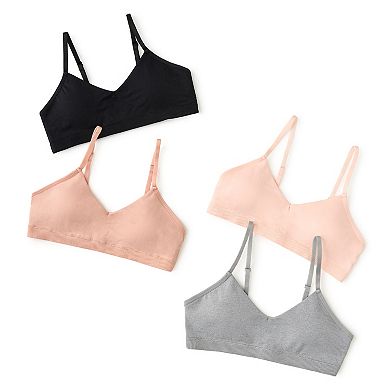 Girls 7-16 SO® 2-Pack Seamless V-Neck Bra
