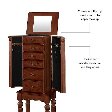 Linon Ollie Jewelry Armoire