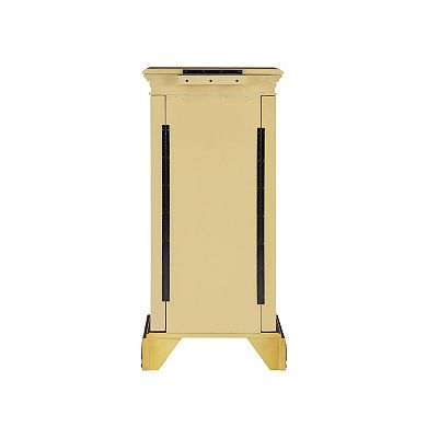 Linon Jasleen Antique Parchment Jewelry Armoire