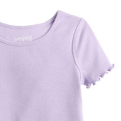 Toddler & Girls 4-12 Jumping Beans® Sensory Adaptive Lettuce Edge Tee
