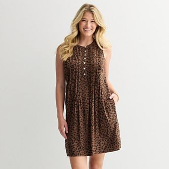 Women's Sonoma Goods For Life® Sleeveless Pintuck Dress