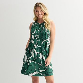 Women's Sonoma Goods For Life® Sleeveless Pintuck Dress