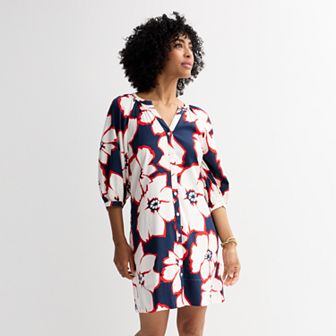 Women's Sonoma Goods For Life® Button Front Shift Dress