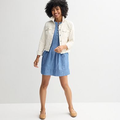 Petite Sonoma Goods For Life® Sleeveless Pintuck Dress