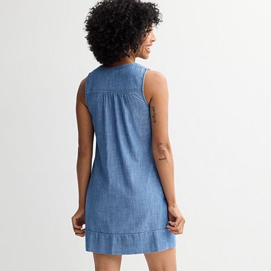 Petite Sonoma Goods For Life® Sleeveless Pintuck Dress