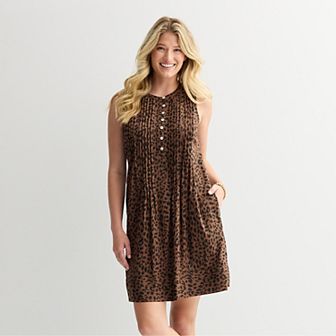 Petite Sonoma Goods For Life® Sleeveless Pintuck Dress