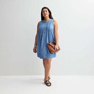 Plus Size Sonoma Goods For Life® Pintuck Dress