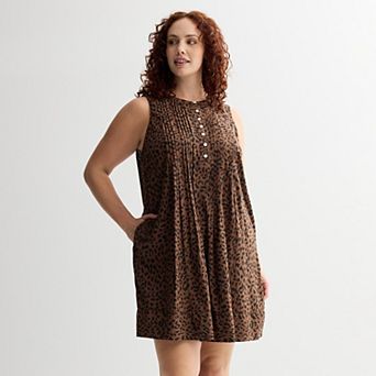 Plus Size Sonoma Goods For Life® Pintuck Dress