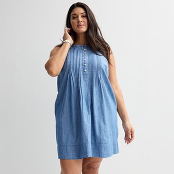 Plus Size Sonoma Goods For Life® Pintuck Dress