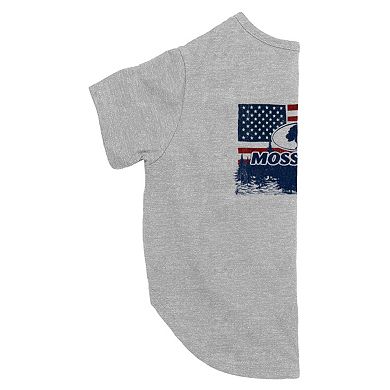 Mossy Oak American Flag Landscape Logo Pet Tee