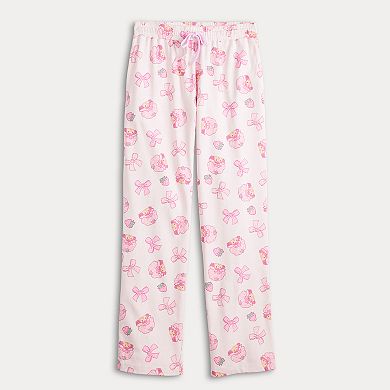 Juniors' Strawberry Shortcake Print Lounge Pants