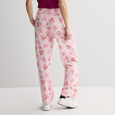 Juniors' Strawberry Shortcake Print Lounge Pants