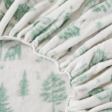 Madelinen® Printed Velvet Plush Fleece Sheet Set
