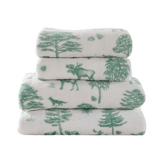 Madelinen® Printed Velvet Plush Fleece Sheet Set