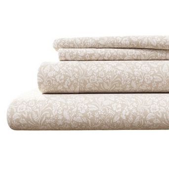 Madelinen® Turkish Cotton Print Flannel Sheet Set