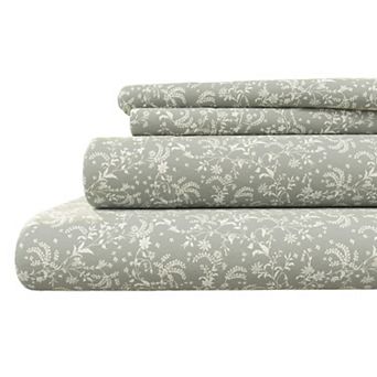 Madelinen® Turkish Cotton Print Flannel Sheet Set