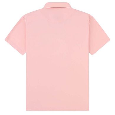 Tom Baine Men's Performance Stretch Solid Short Sleeve Polo