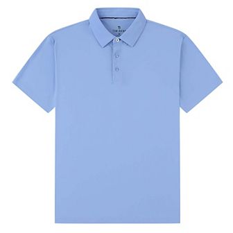 Tom Baine Men's Performance Stretch Solid Short Sleeve Polo