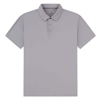 Tom Baine Men's Performance Stretch Solid Short Sleeve Polo