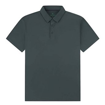 Tom Baine Men's Performance Stretch Solid Short Sleeve Polo