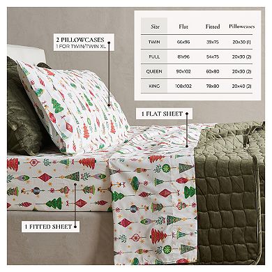 Madelinen® Ultra Soft Holiday Microfiber Sheet Set