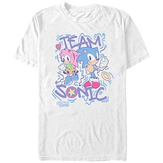 Men's Sonic The Hedgehog Team Sonic 90s Style Graphic Tee