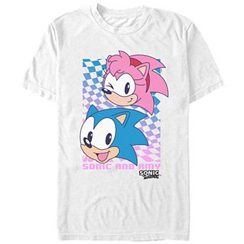 Men's Sonic The Hedgehog Sonic And Amy Graphic Tee