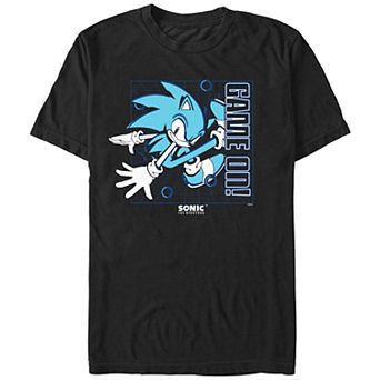 Men's Sonic The Hedgehog Game On Poster Graphic Tee