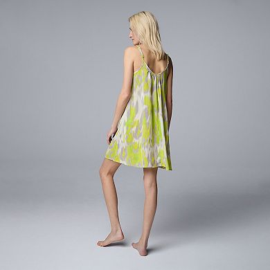 Women's Simply Vera Vera Wang Plain Weave Chemise