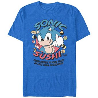 Men's Sonic The Hedgehog Sonic Sushi Graphic Tee