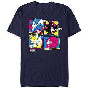 Men's Sonic The Hedgehog Pop Color Portraits Graphic Tee