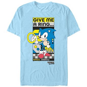 Men's Sonic The Hedgehog Give Me A Ring Graphic Tee