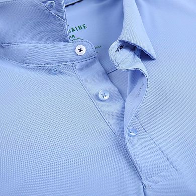 Tom Baine Men's Performance Stretch Solid Short Sleeve Polo