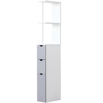 Elegant Bathroom Storage Cabinet - Stylish Organizer for Towels and Toiletries