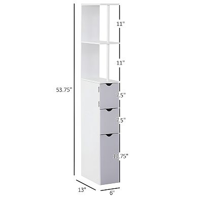 Elegant Bathroom Storage Cabinet - Stylish Organizer for Towels and Toiletries