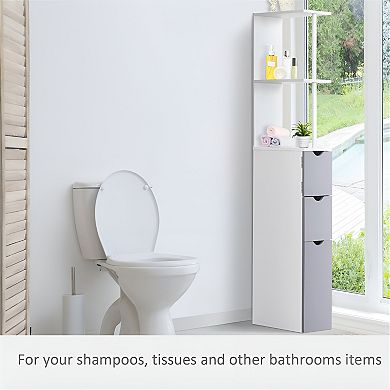 Elegant Bathroom Storage Cabinet - Stylish Organizer for Towels and Toiletries