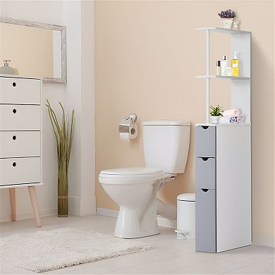 Elegant Bathroom Storage Cabinet - Stylish Organizer for Towels and Toiletries