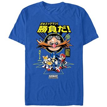 Men's Sonic The Hedgehog Friends And Foe Graphic Tee