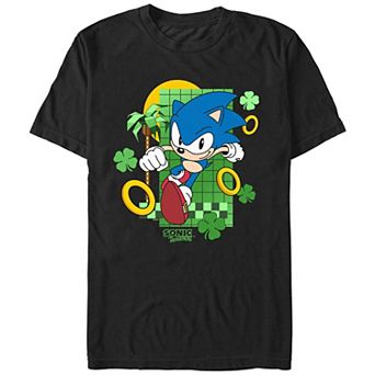Men's Sonic The Hedgehog Running Rings Graphic Tee